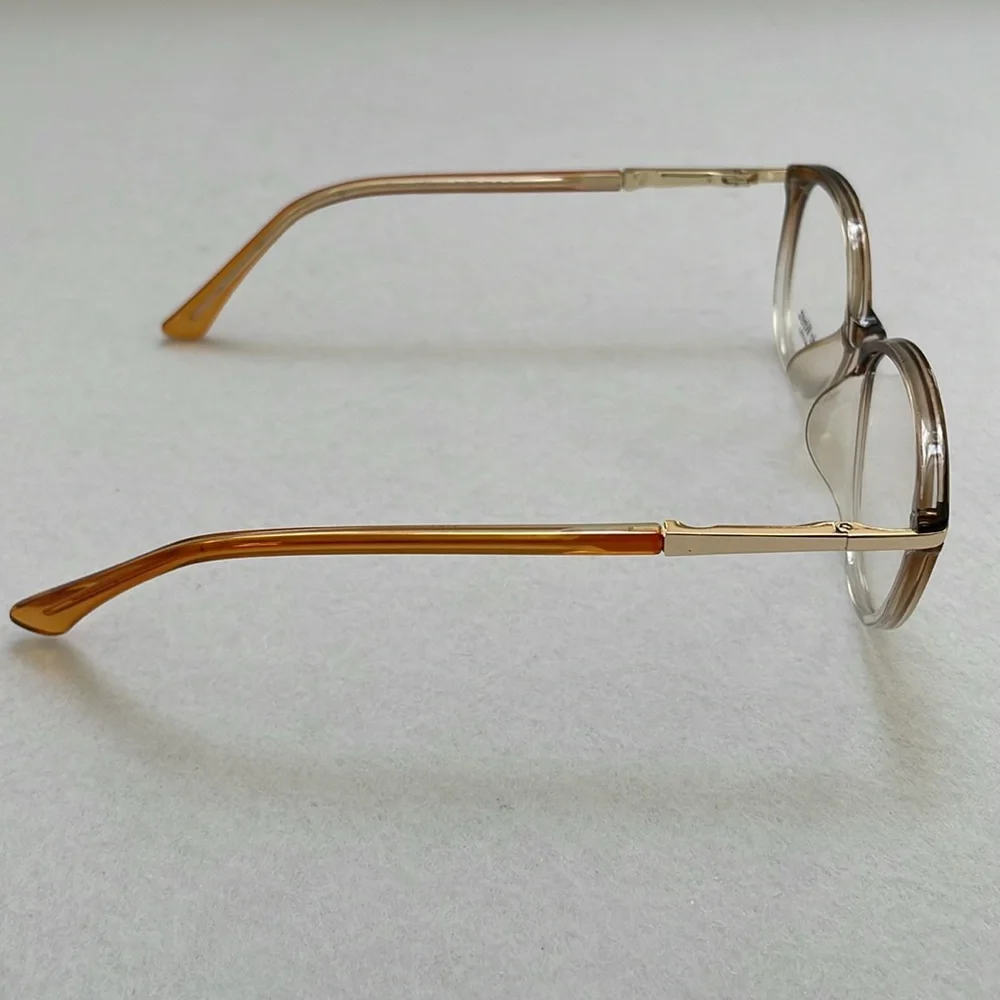 NWT Lido West Tuna Brown Fade Clear Eyeglass Frame